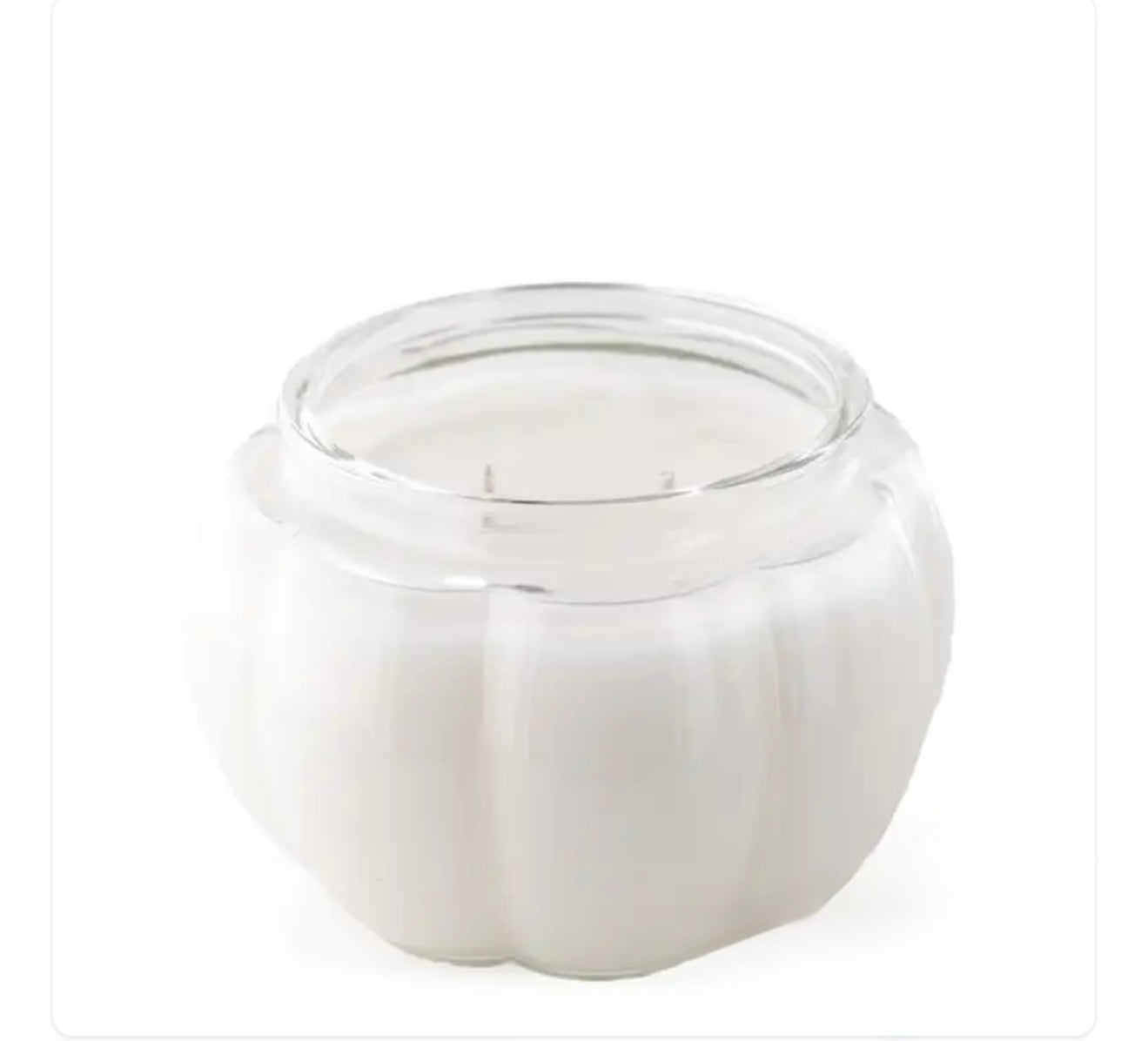 Glass Pumpkin 2-Wick Soy Candle