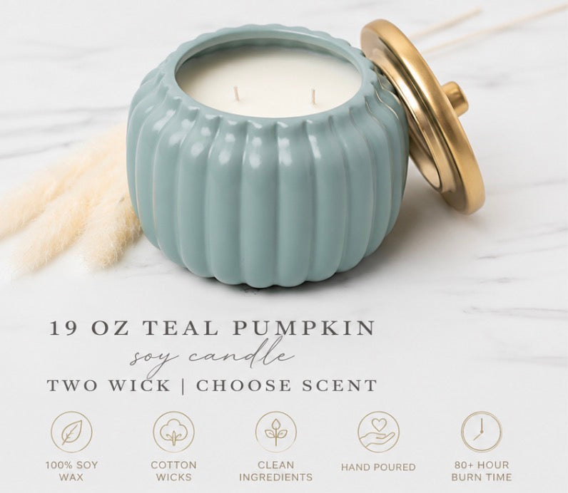 Autumn Collection Pumpkin Jar Soy Candle
