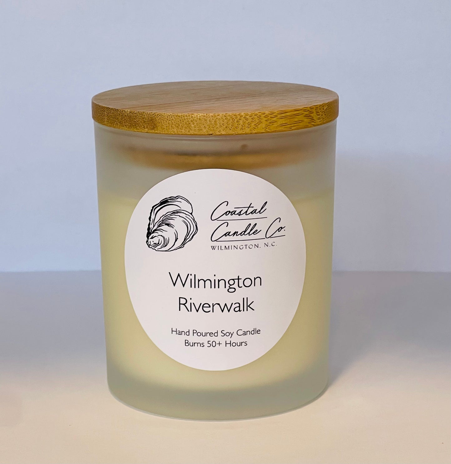 Coastal Carolina Collection | Hand-Poured Natural Soy Candle (Frosted White Vessel)