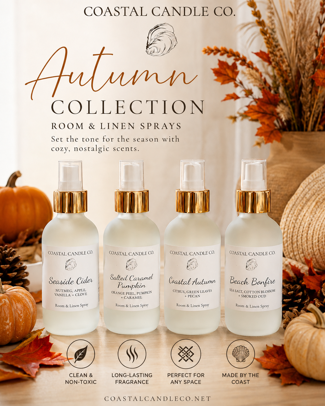 Autumn Collection Room + Linen Spray