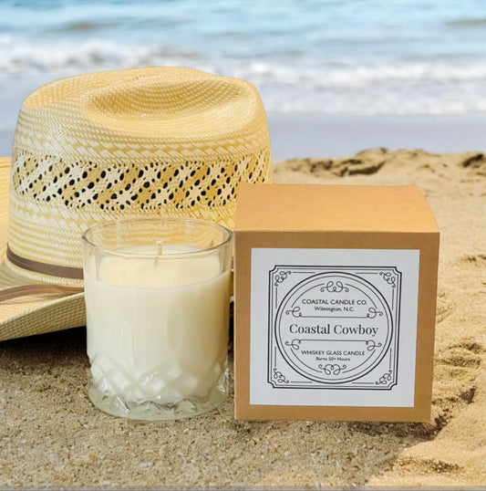 Coastal Cowboy | Whiskey Glass Candle