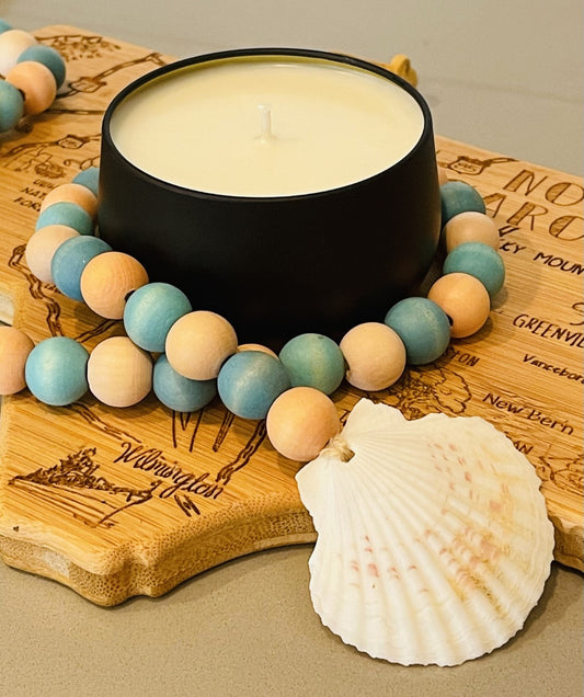 Coastal Carolina Collection | Hand-Poured Natural Soy Candle (Matte Black Tin)