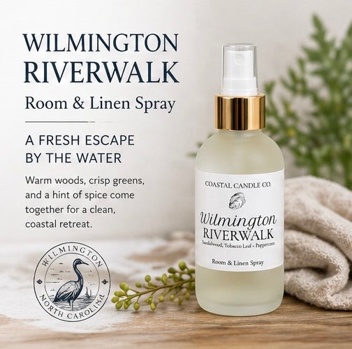 Wilmington Riverwalk Linen + Room Spray