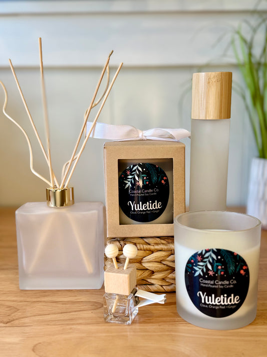 Yuletide | Frosted White Vessel Soy Candle