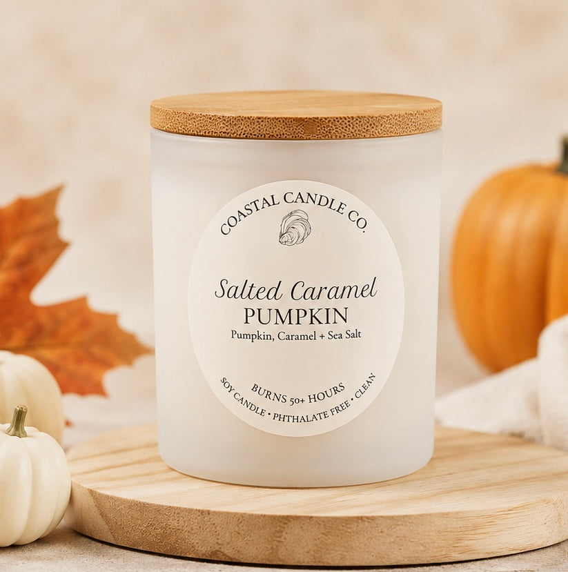 Salted Caramel Pumpkin Soy Candle