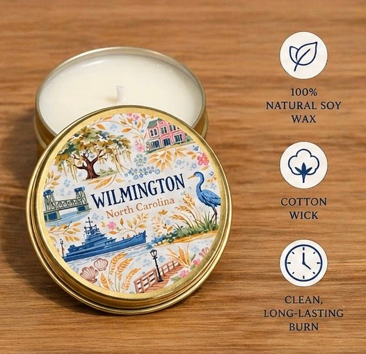 Wilmington Riverwalk – 2 oz Travel Candle