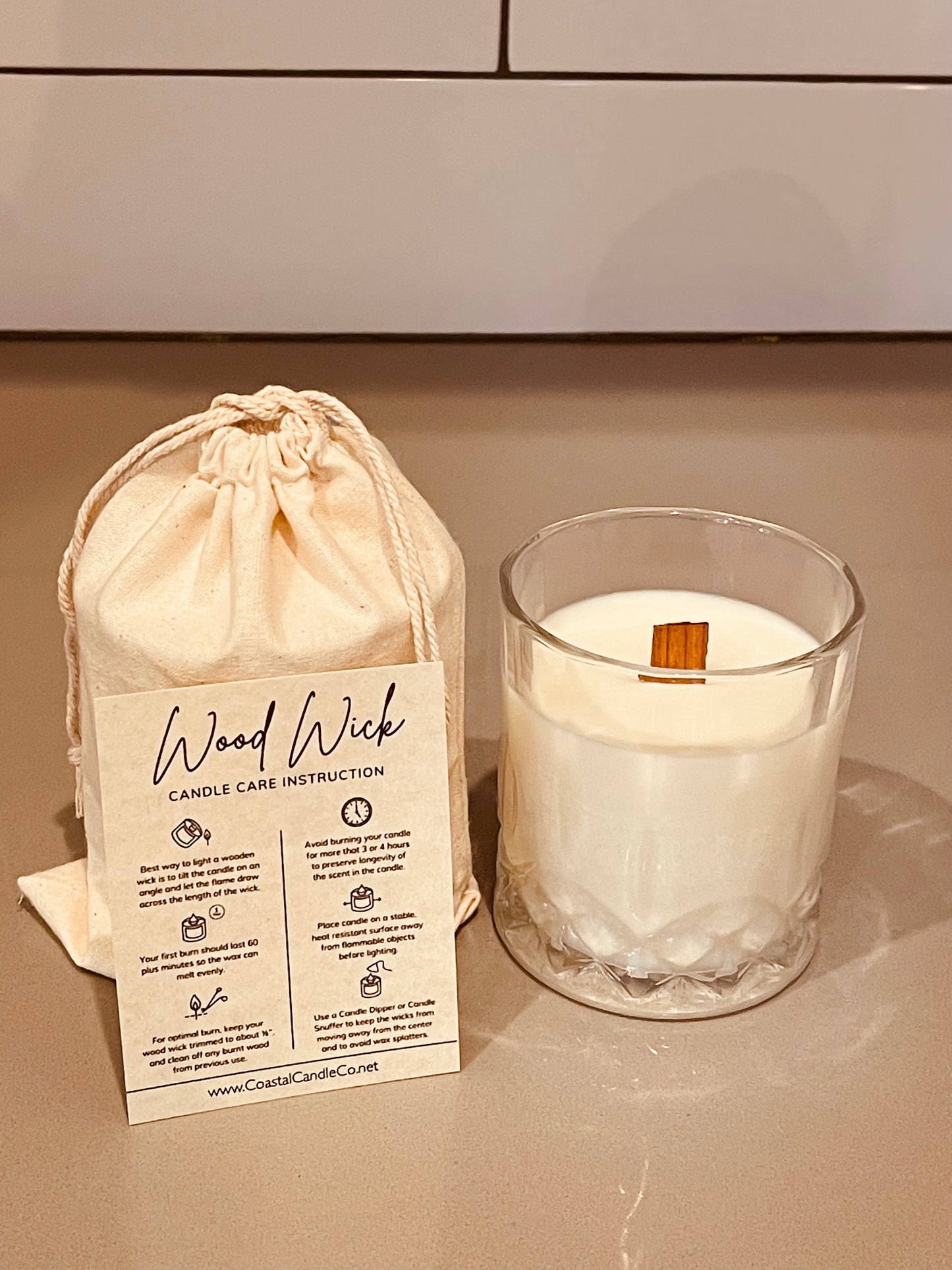 Gentleman’s Whiskey Glass Candle