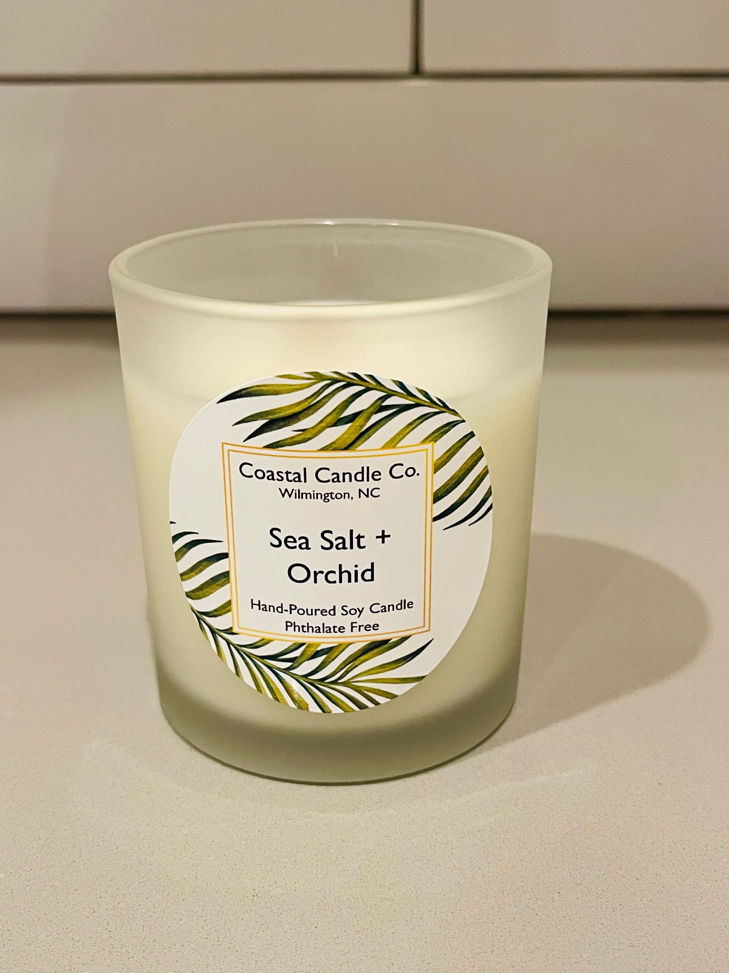 Sea Salt + Orchid Soy Candle