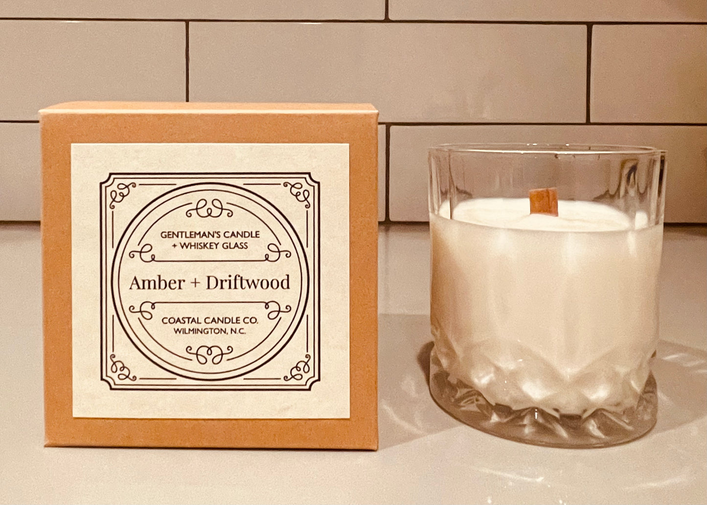 Gentleman’s Whiskey Glass Candle