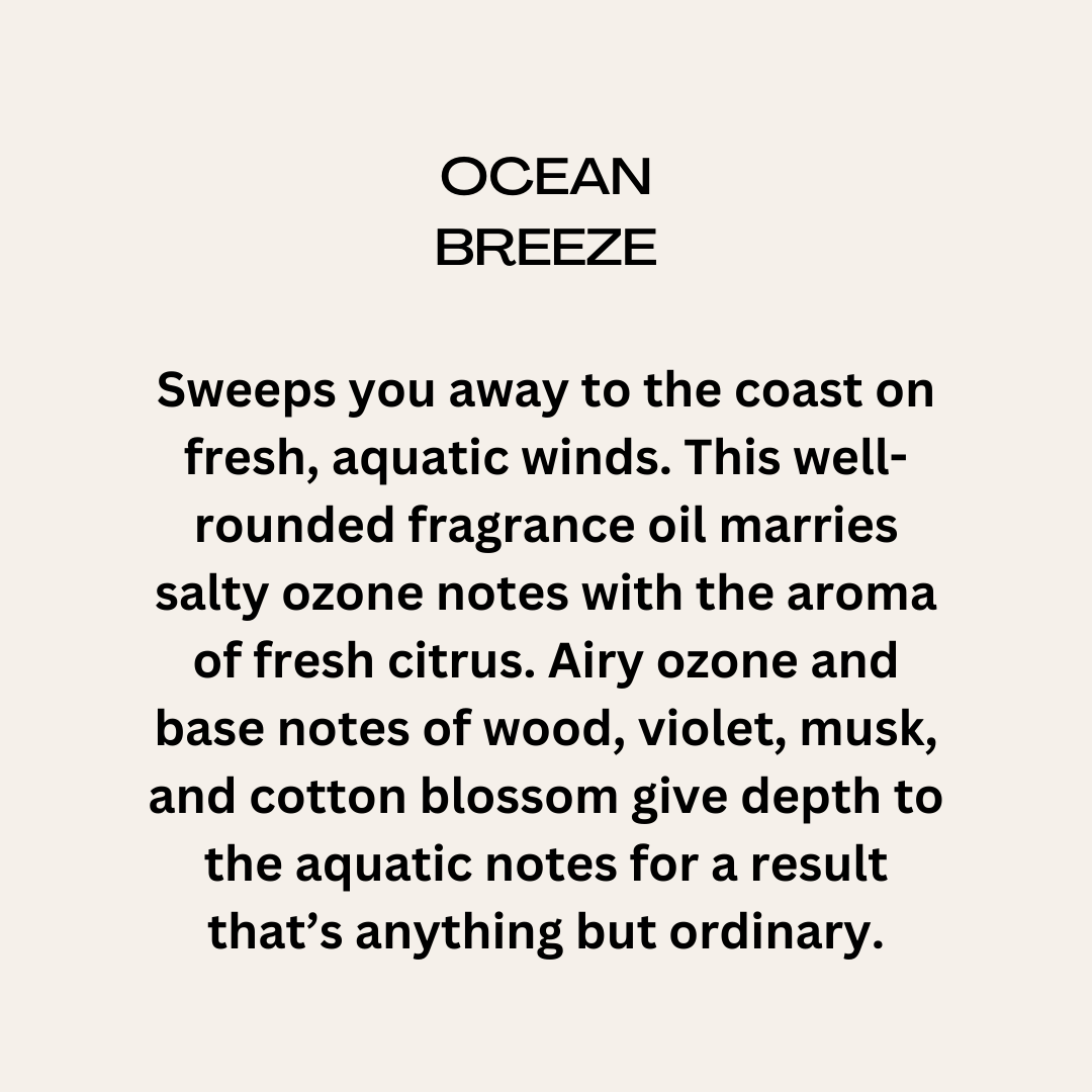 Ocean Breeze Soy Candle with Oyster Shell