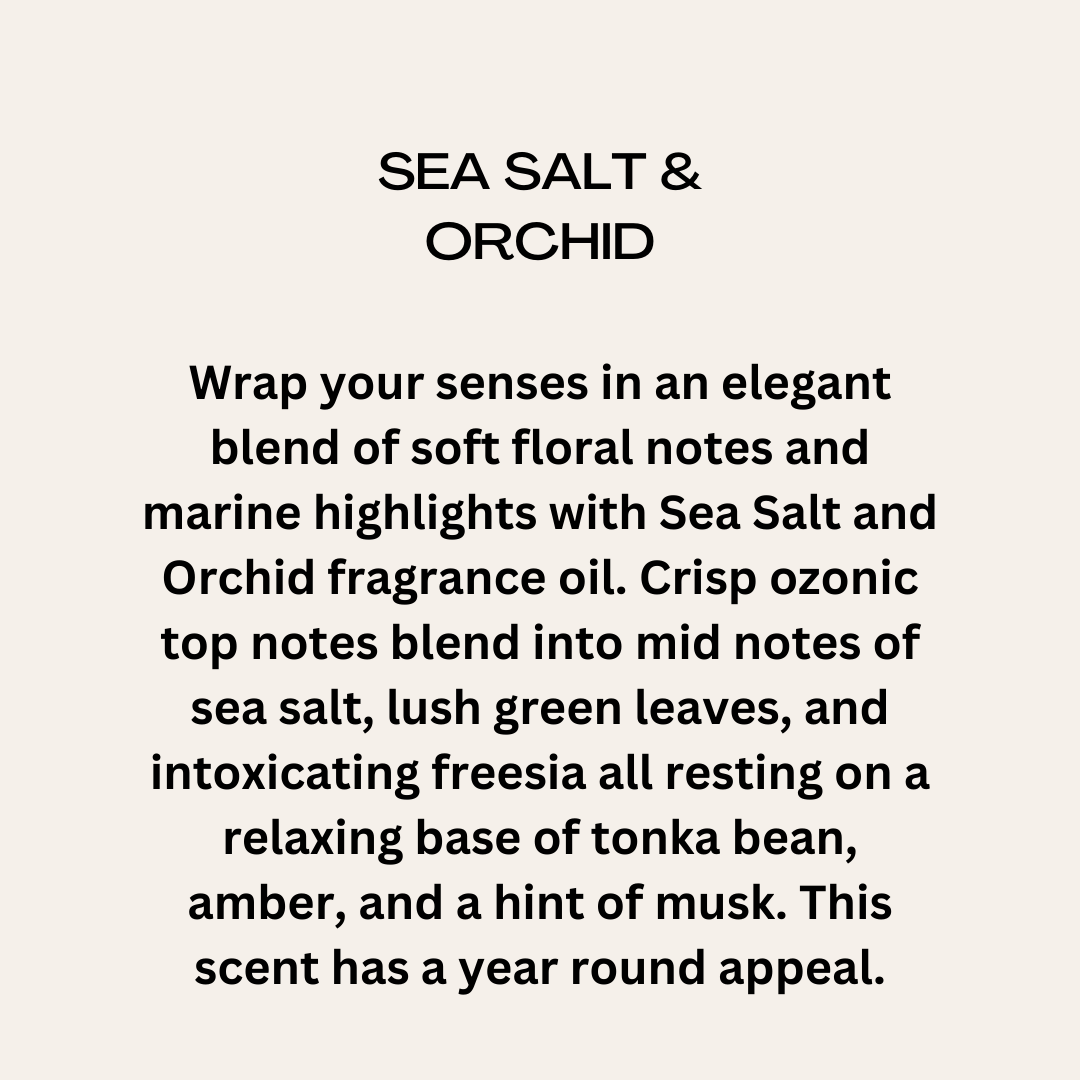 Sea Salt + Orchid Soy Candle