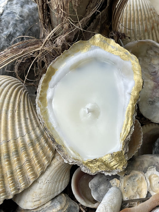 Oyster Shell Tea Light Candle